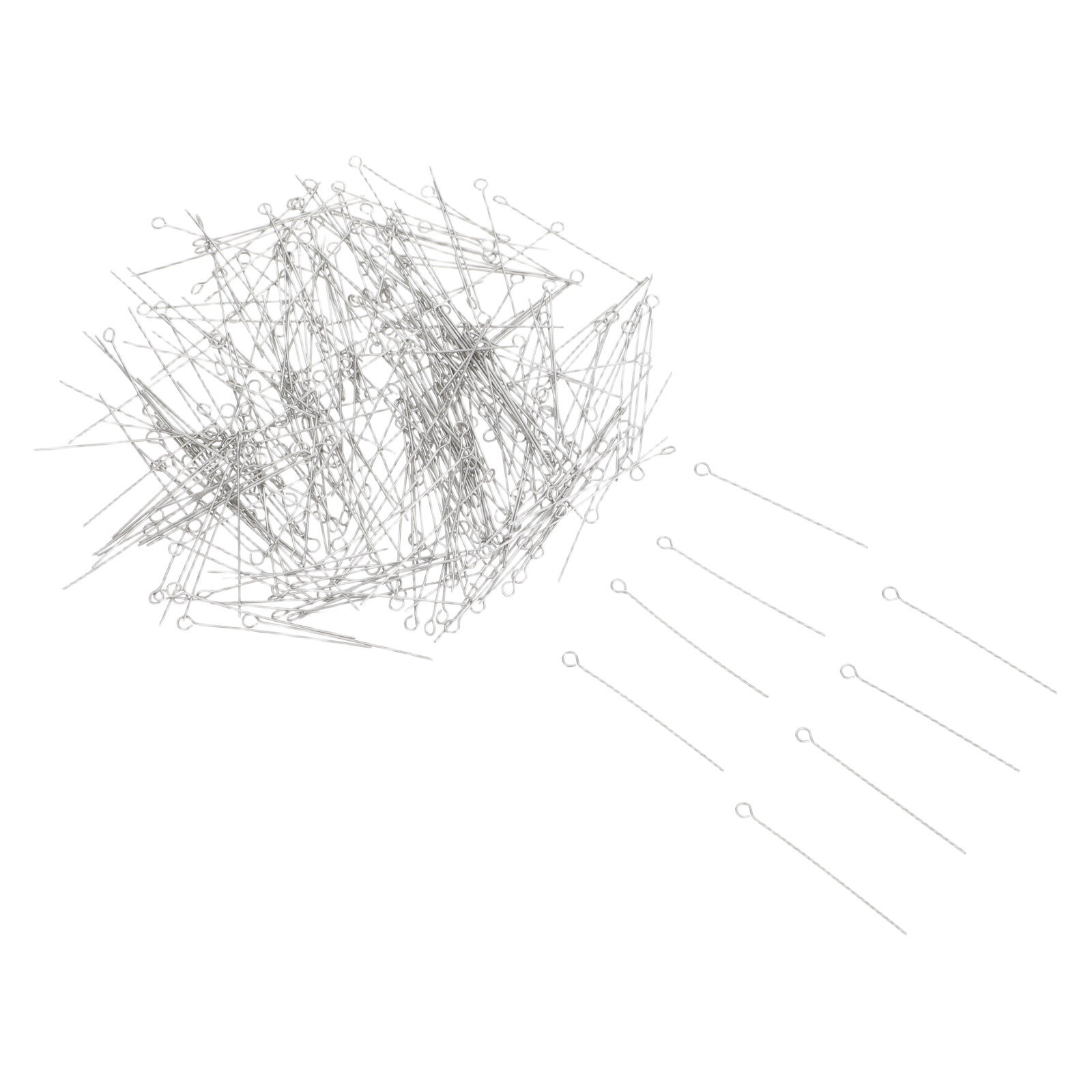 Jewelry Making Silver - 300Pcs Stainless Steel Open Eye Pins