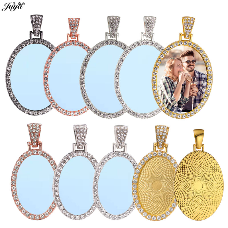 Pendant Blank Bezel - 15sets Blank HD Sublimation Pendant Base