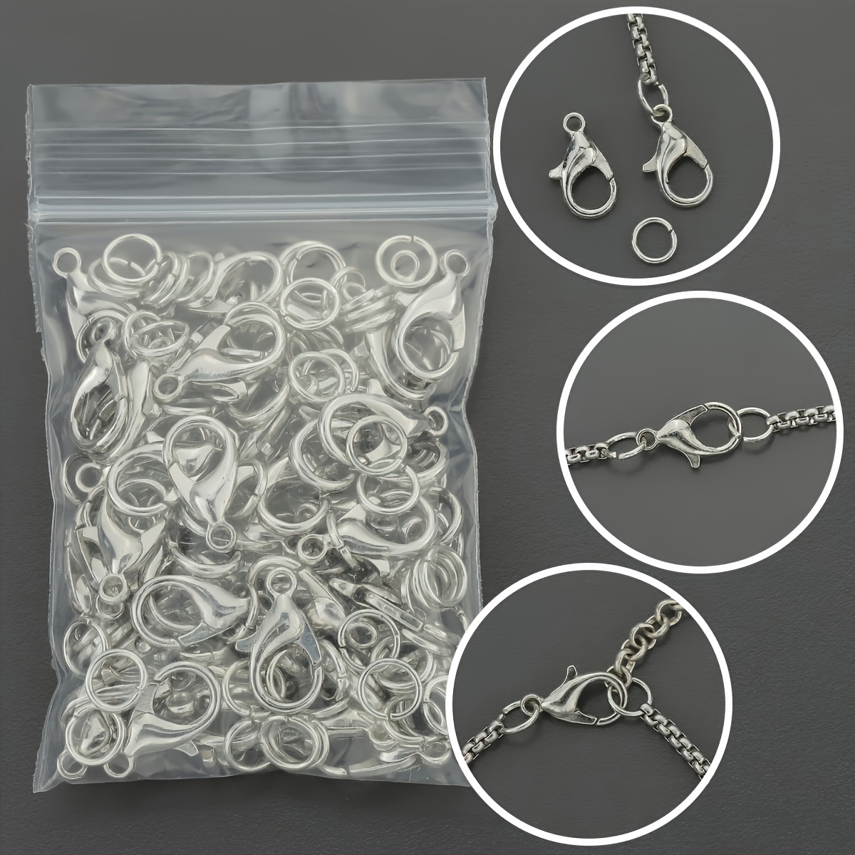 1/2/300pcs Lobster Clasps Open - огляд і ціна Jewelry Making Ring Tool