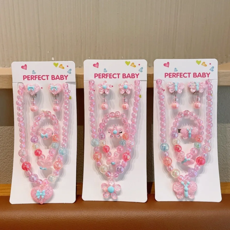Glitter Pink Heart Beaded Jewe - огляд і ціна Jewelry Making Kits For Girls