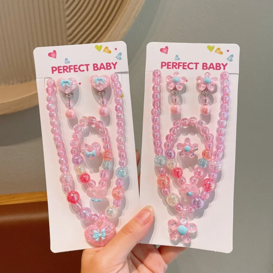 Glitter Pink Heart Beaded Jewe - огляд і ціна Jewelry Making Kits For Girls