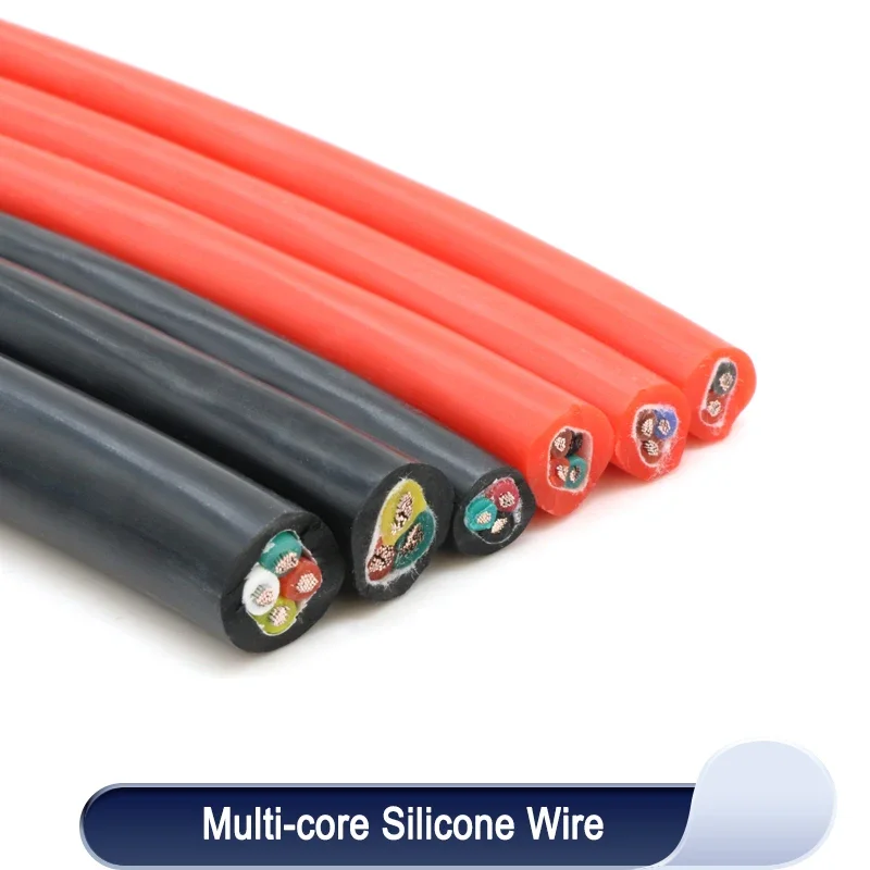 1/5M 2 3 4 5 Cores Flexible Si - огляд і ціна Wire 22 Gauge Copper