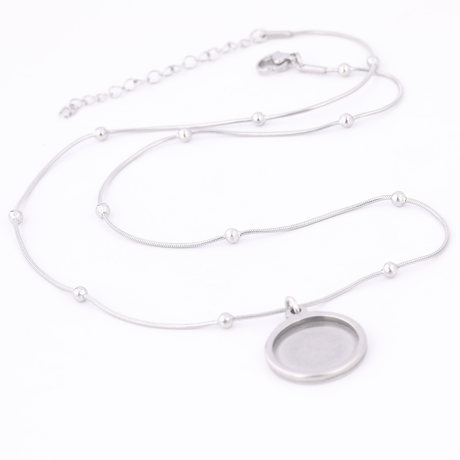 2pcs Stainless Steel Ball Chai - огляд і ціна Pendant Blank Bezel