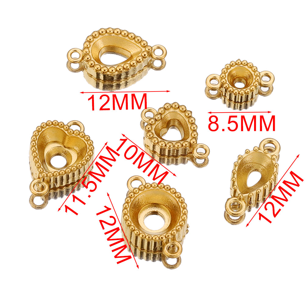 10pcs Stainless Steel Double H - огляд і ціна Pendant Blank Bezel