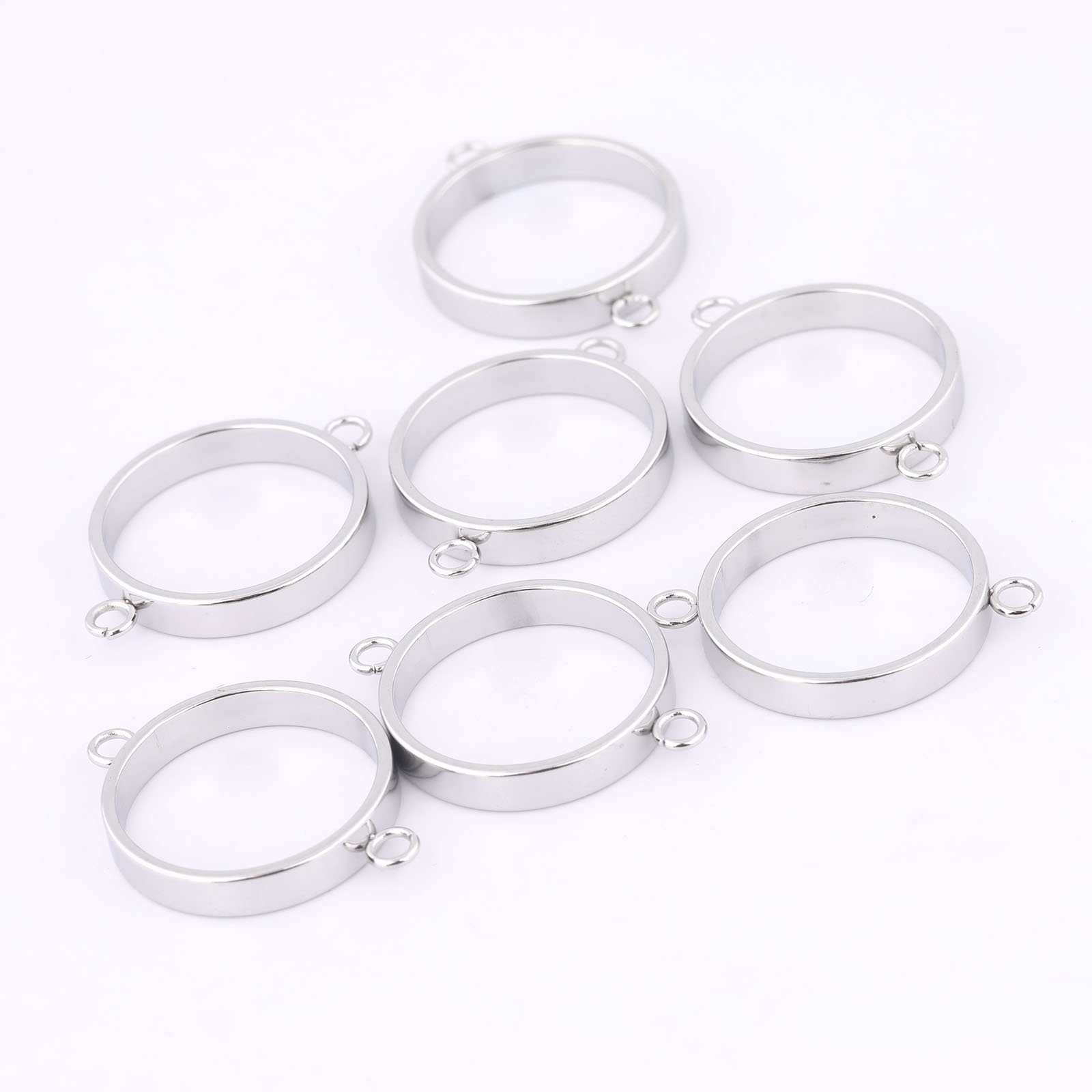 10pcs Stainless Steel 14mm Ope - огляд і ціна Pendant Blank Bezel
