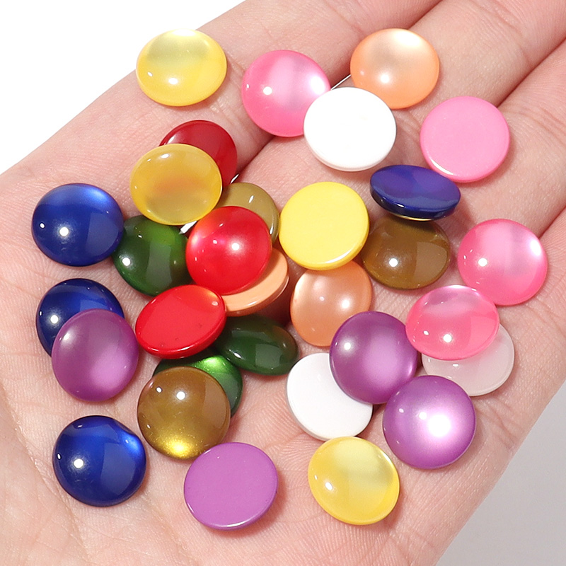 50pcs Mixed Color Resin Caboch - огляд і ціна Jewelry Making Gemstones