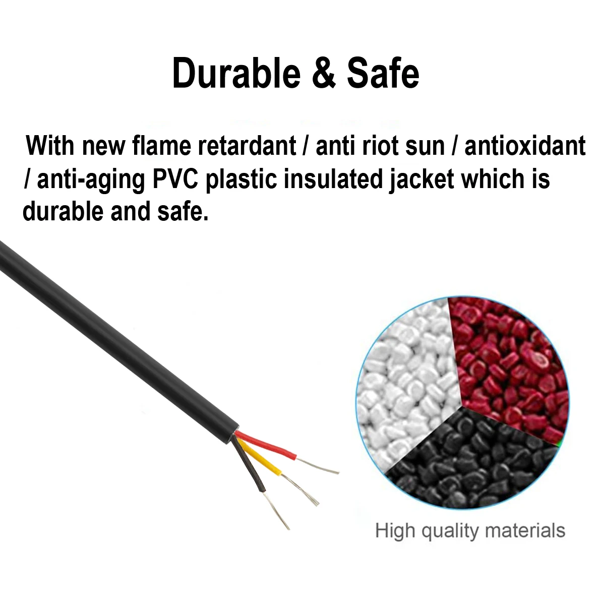 Sheathed Wire Cable 3 Core Ele - огляд і ціна Wire 22 Gauge Copper