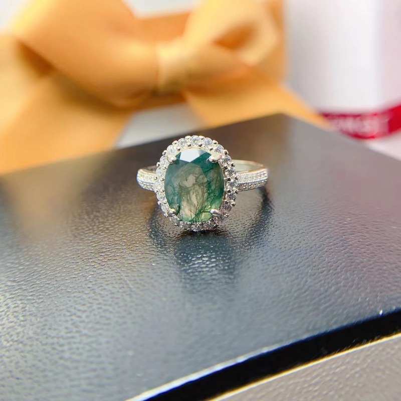 Natural Moss Agate Ring Promis - огляд і ціна Jewelry Making University