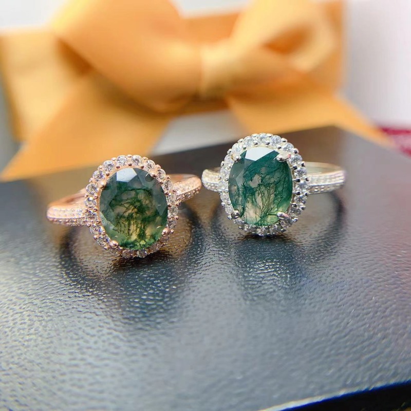 Natural Moss Agate Ring Promis - огляд і ціна Jewelry Making University