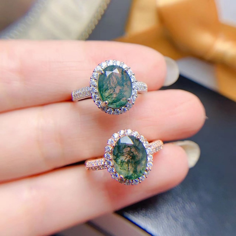 Natural Moss Agate Ring Promis - огляд і ціна Jewelry Making University