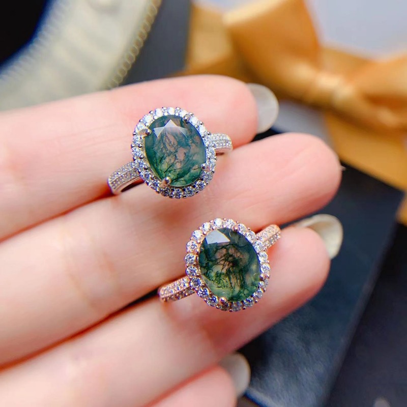 Natural Moss Agate Ring Promis - огляд і ціна Jewelry Making University