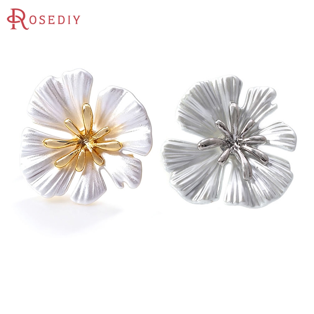 18K Gold Color Brass Flower St - огляд і ціна Jewelry Making Earrings