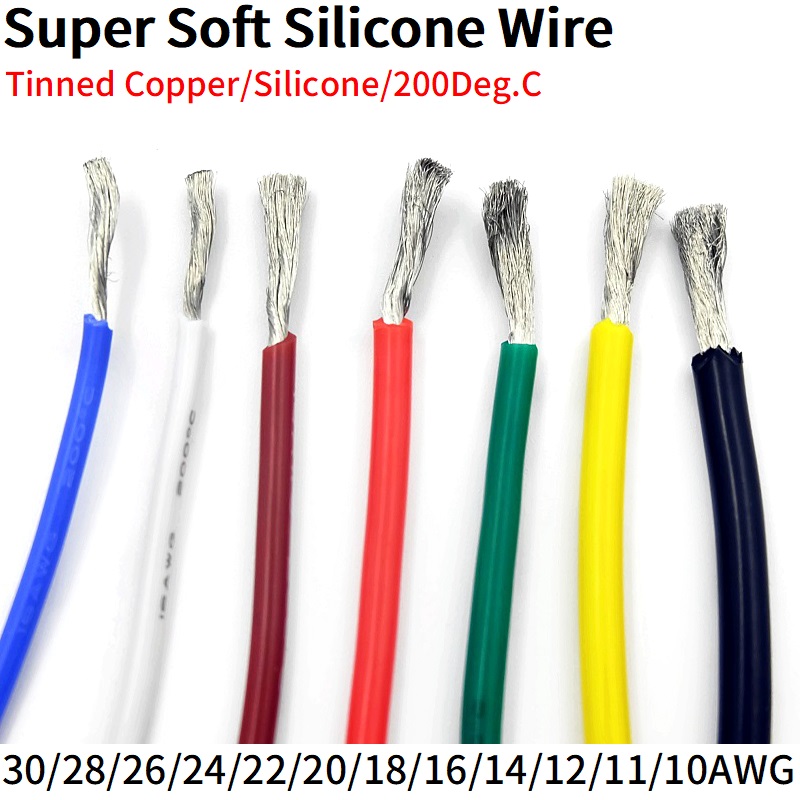 2M/5M Super Soft Silicone Rubb - огляд і ціна Wire 22 Gauge Copper