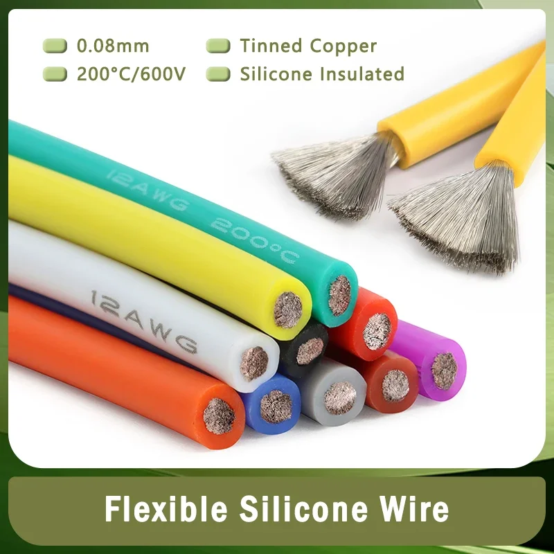 1M/5M Ultra Soft Silicone Wire - огляд і ціна Wire 22 Gauge Copper