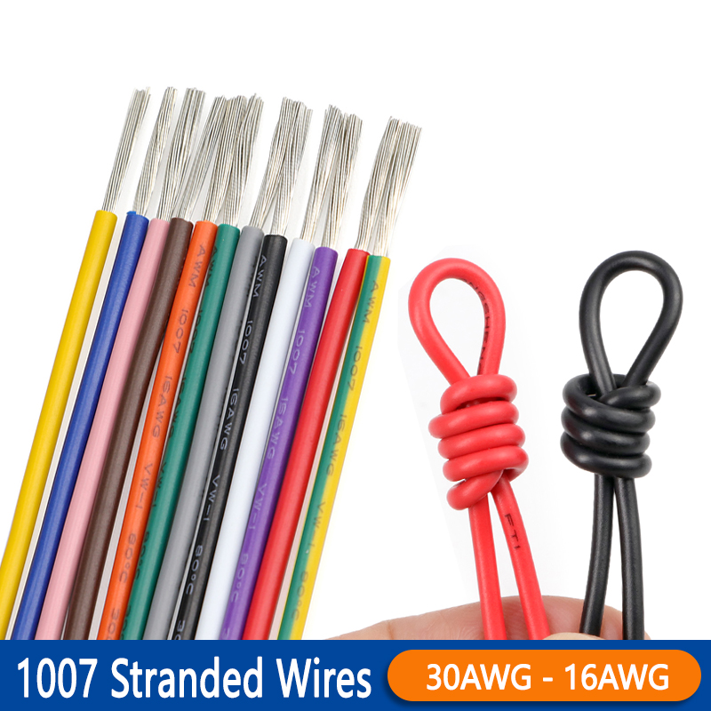 20/50m Multi-Stranded 1007 Ele - огляд і ціна Wire 22 Gauge Copper