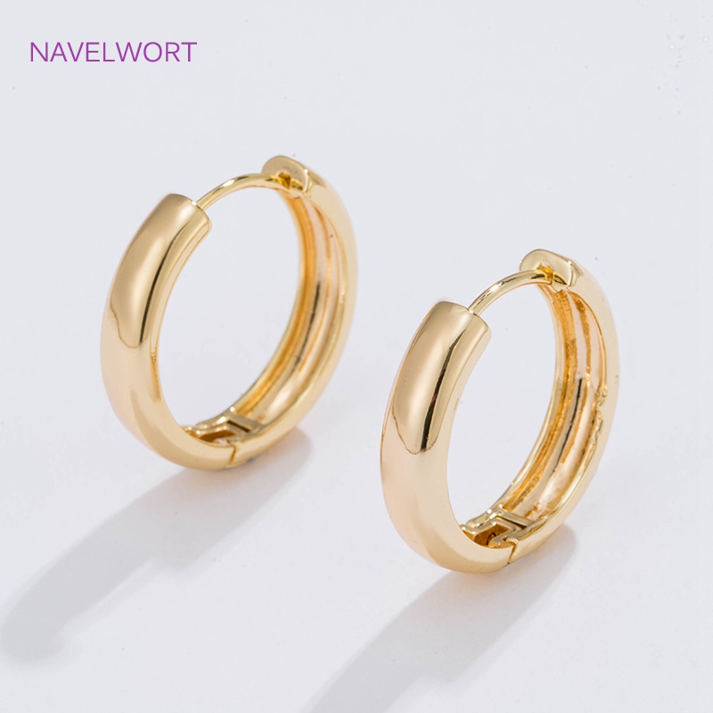 6 Sizes Gold Plated Circle Hoo - огляд і ціна Jewelry Making Earrings