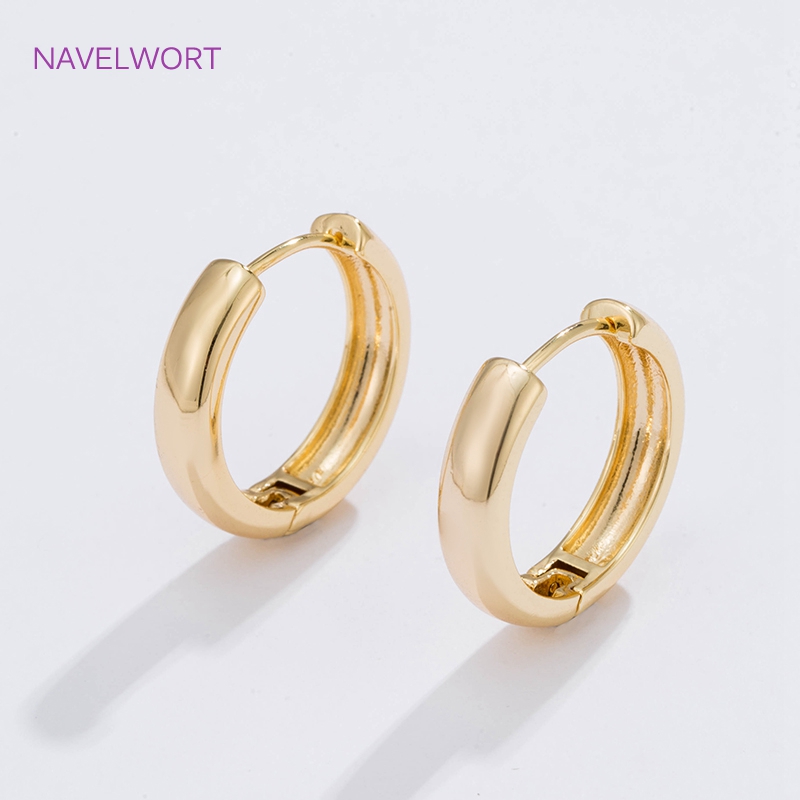 6 Sizes Gold Plated Circle Hoo - огляд і ціна Jewelry Making Earrings
