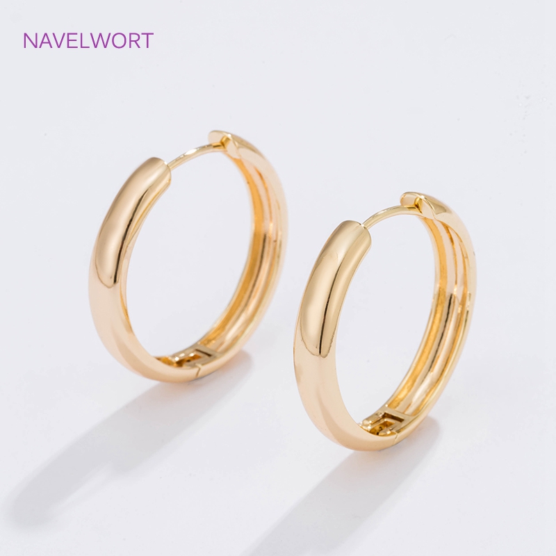 6 Sizes Gold Plated Circle Hoo - огляд і ціна Jewelry Making Earrings
