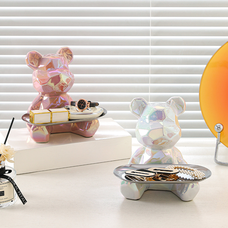 Modern Ceramic Geometric Bear  - огляд і ціна Jewelry Making Desk