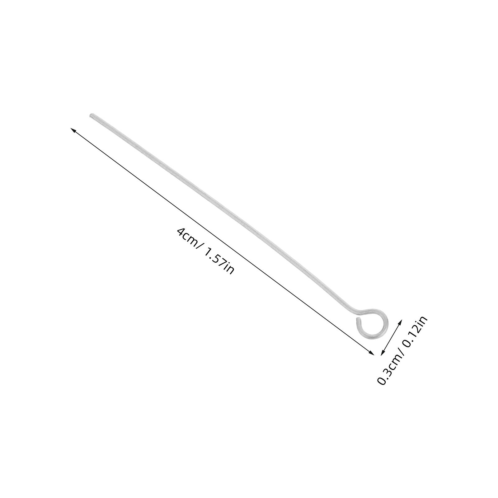 300Pcs Stainless Steel Open Ey - огляд і ціна Jewelry Making Silver