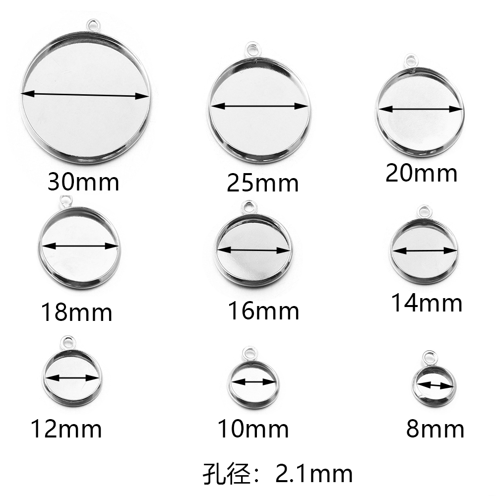 10pcs Iron Cabochon Base 8/10/ - огляд і ціна Pendant Blank Bezel
