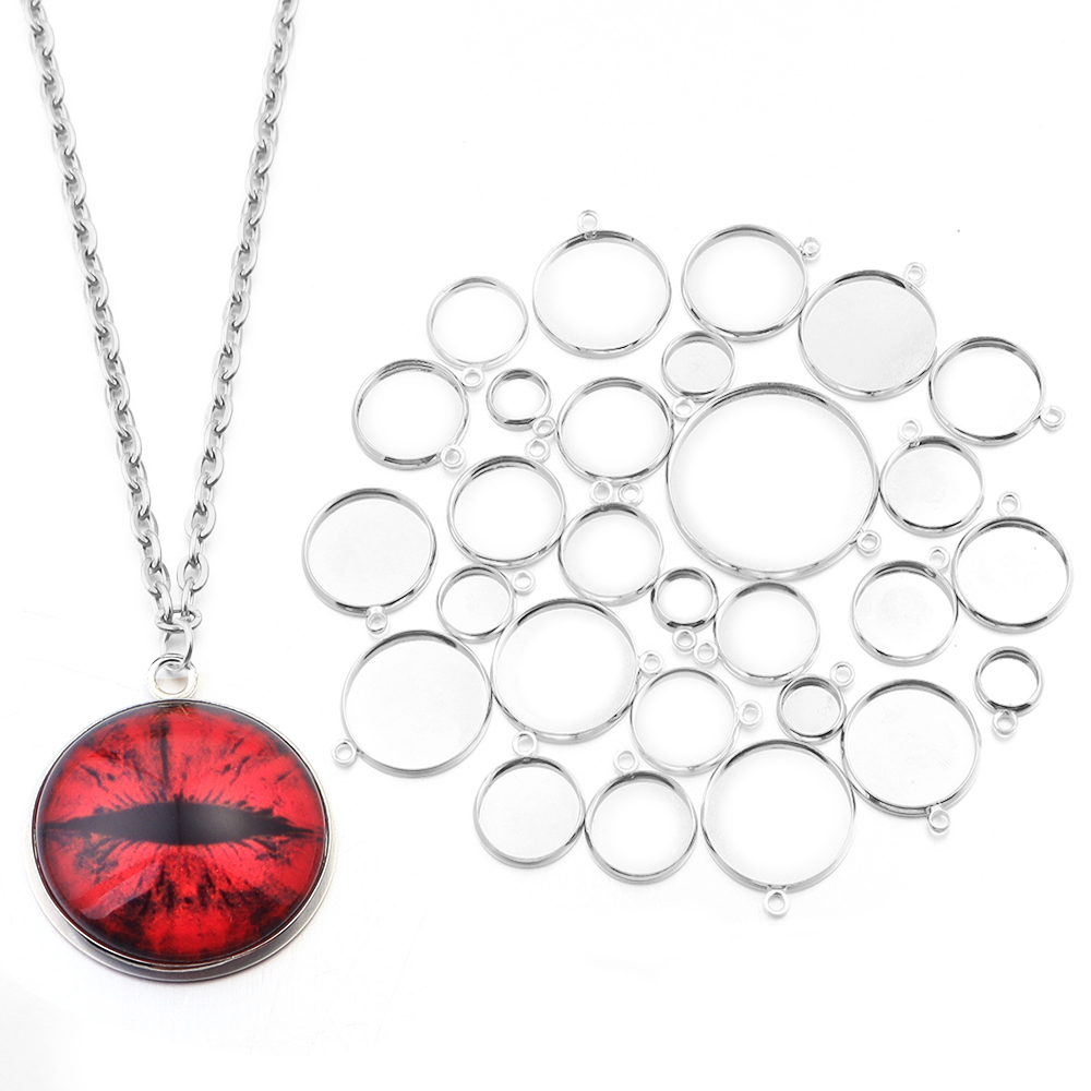 10pcs Iron Cabochon Base 8/10/ - огляд і ціна Pendant Blank Bezel