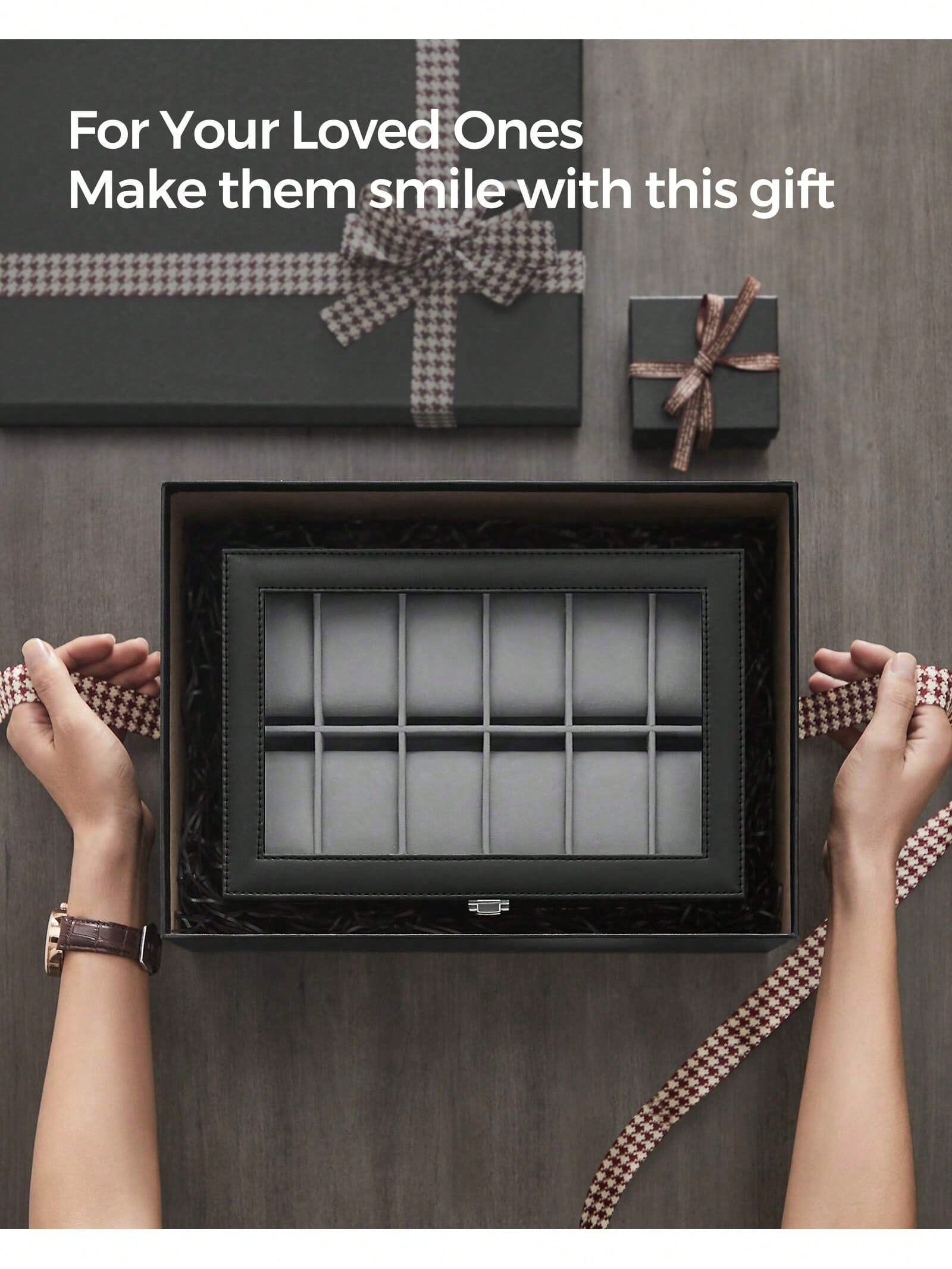 12-Slot Lockable Watch Box wit - огляд і ціна Jewelry Making Box
