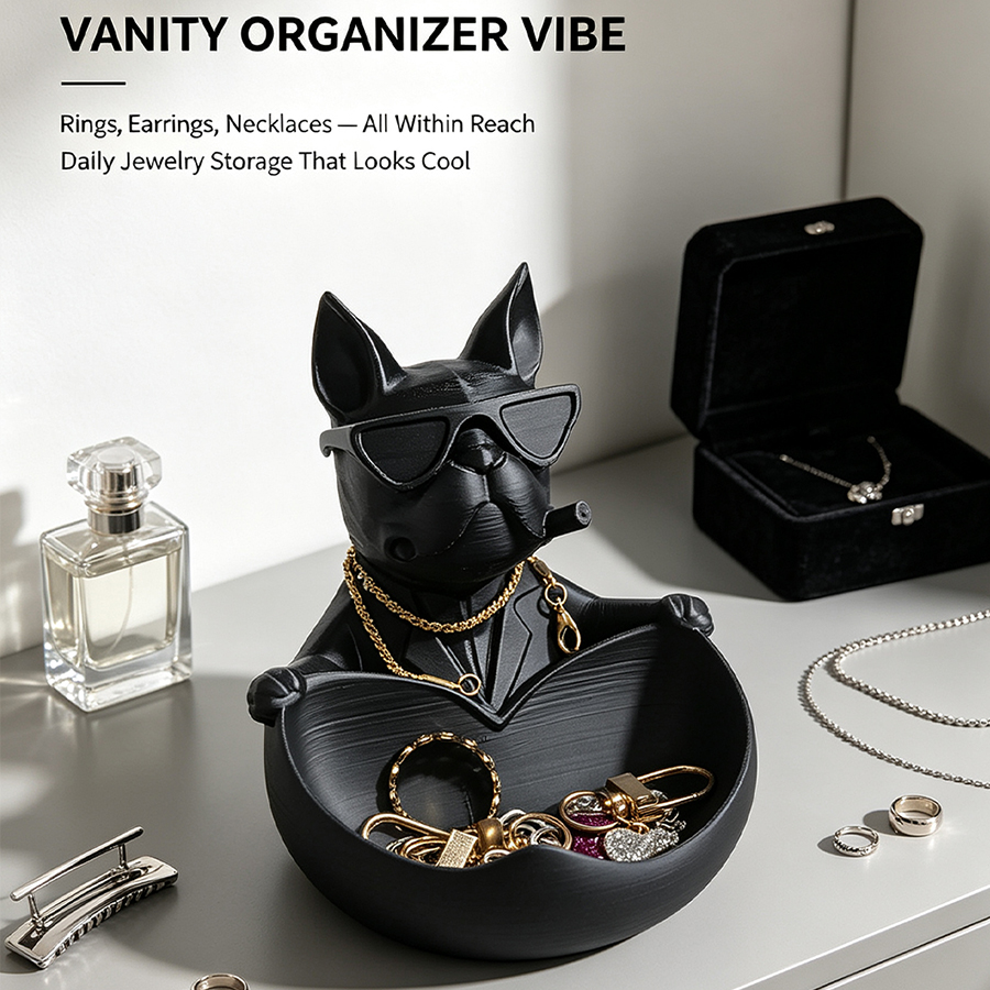Trendy French Bulldog Key Stor - огляд і ціна Jewelry Making Desk