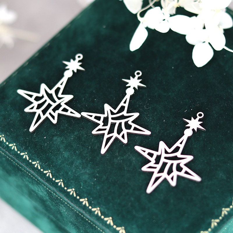 3pcs Guide Pole Star Charms Si - огляд і ціна Jewelry Making Guide