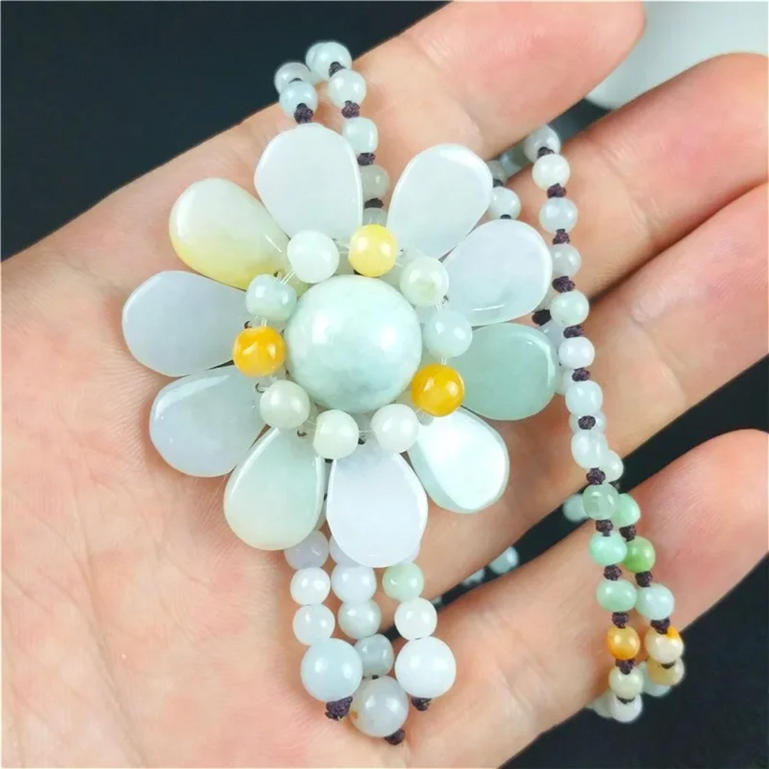 Certified Burmese Jade Sunflow - огляд і ціна Jewelry Making With Beads