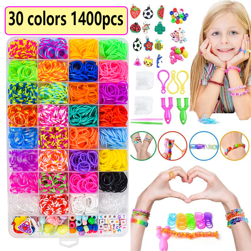 Rubber Bands Loom DIY Handmade - огляд і ціна Jewelry Making Kits For Girls