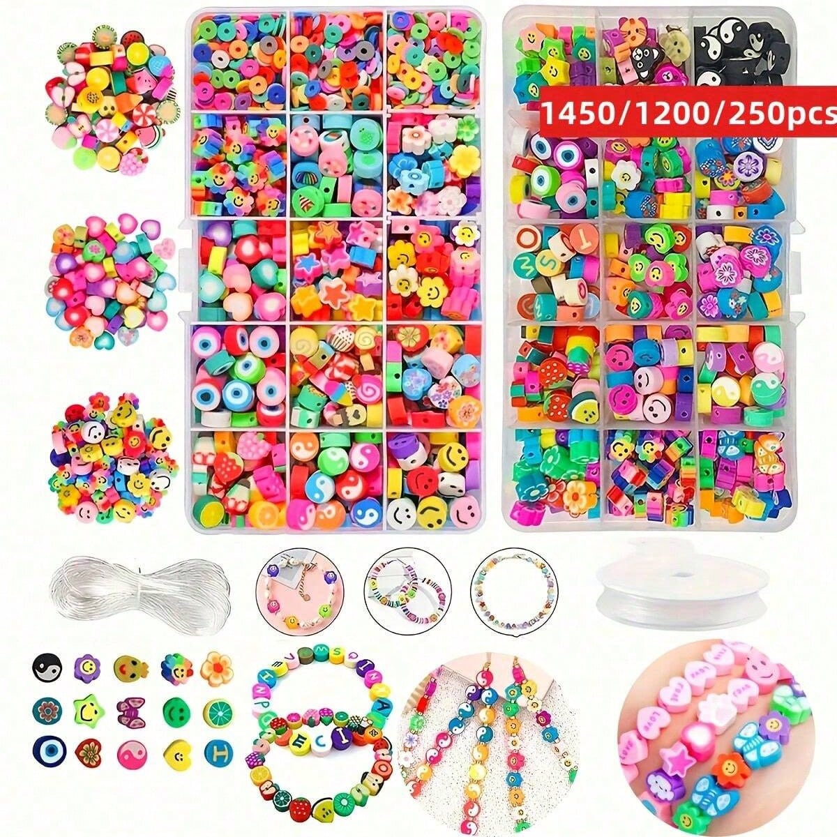 1450/1200/250pcs Polymer Clay  - огляд і ціна Jewelry Making Box