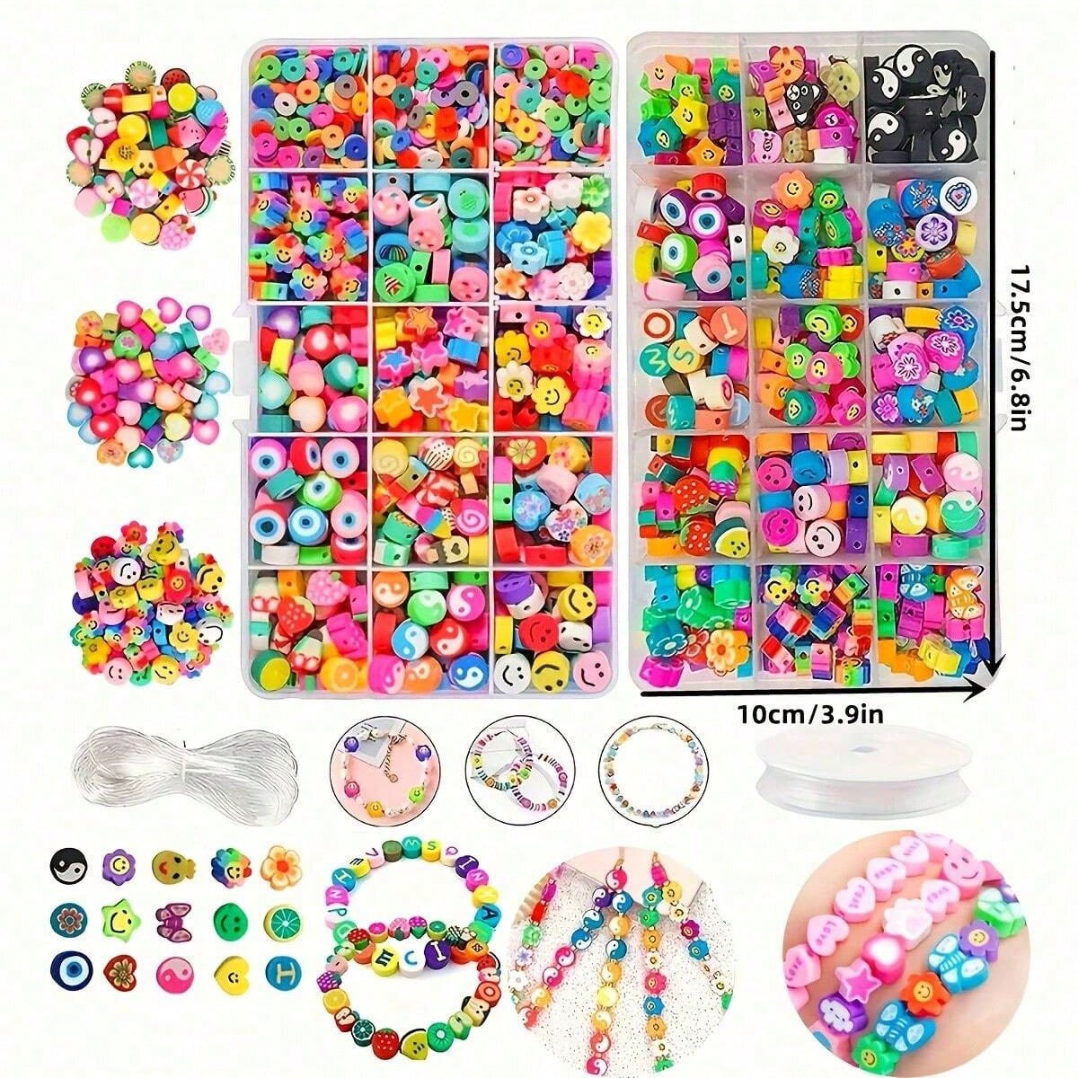 1450/1200/250pcs Polymer Clay  - огляд і ціна Jewelry Making Box