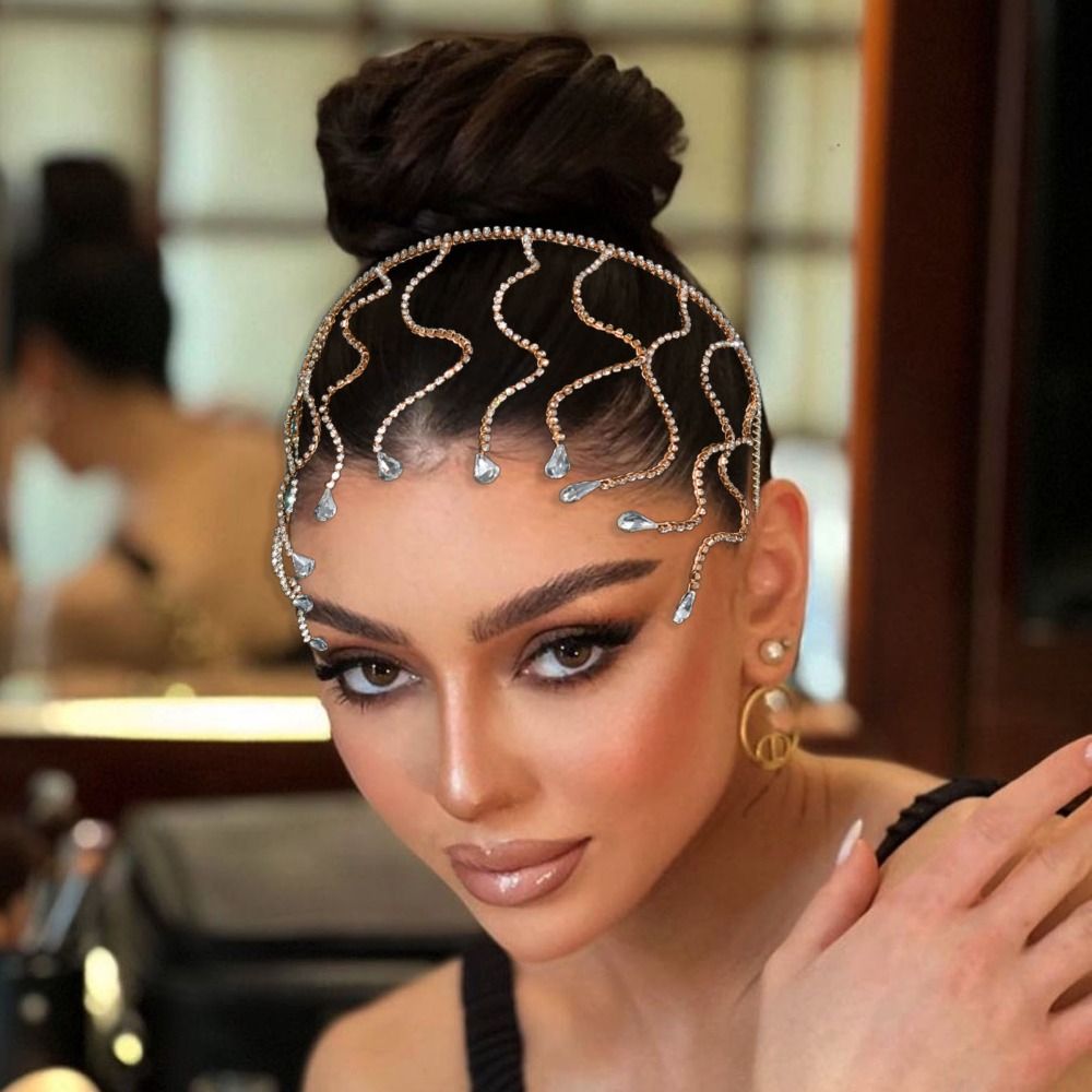 Snake Bend Rhinestone Headband - огляд і ціна Jewelry Making Adults