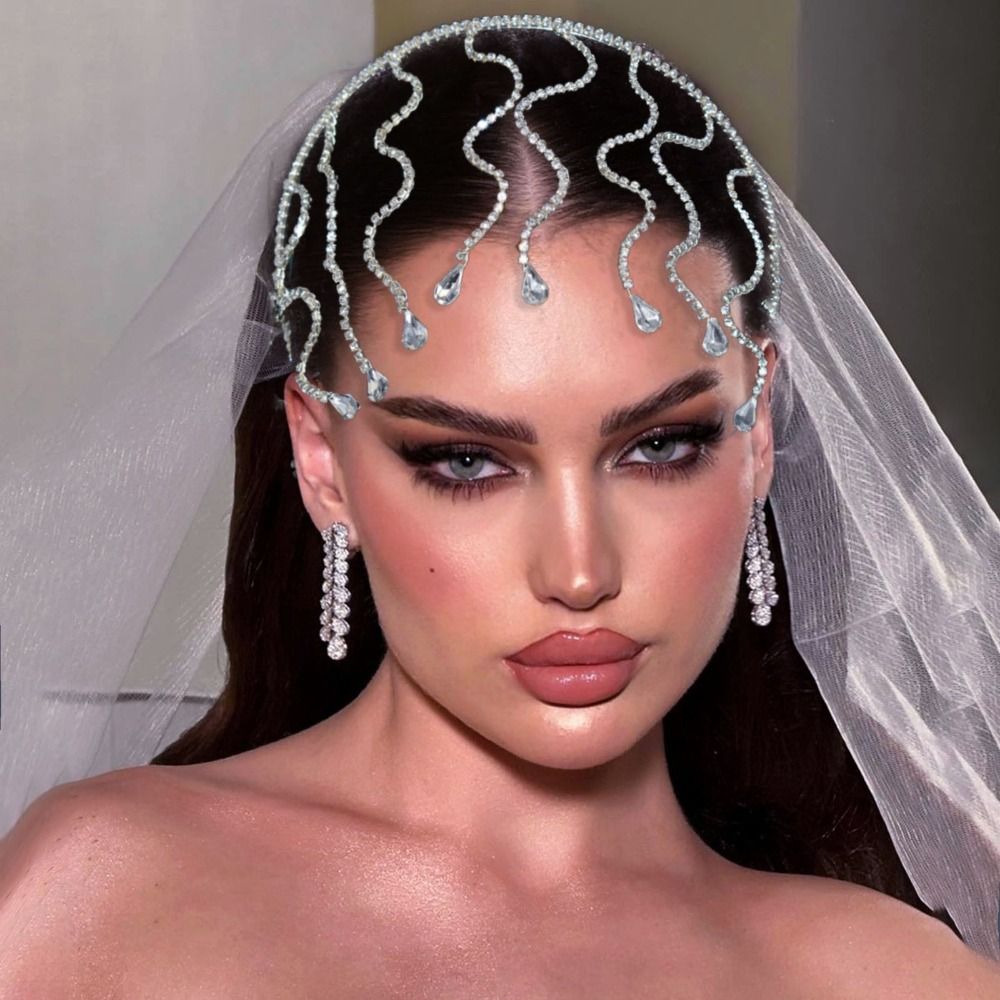 Snake Bend Rhinestone Headband - огляд і ціна Jewelry Making Adults