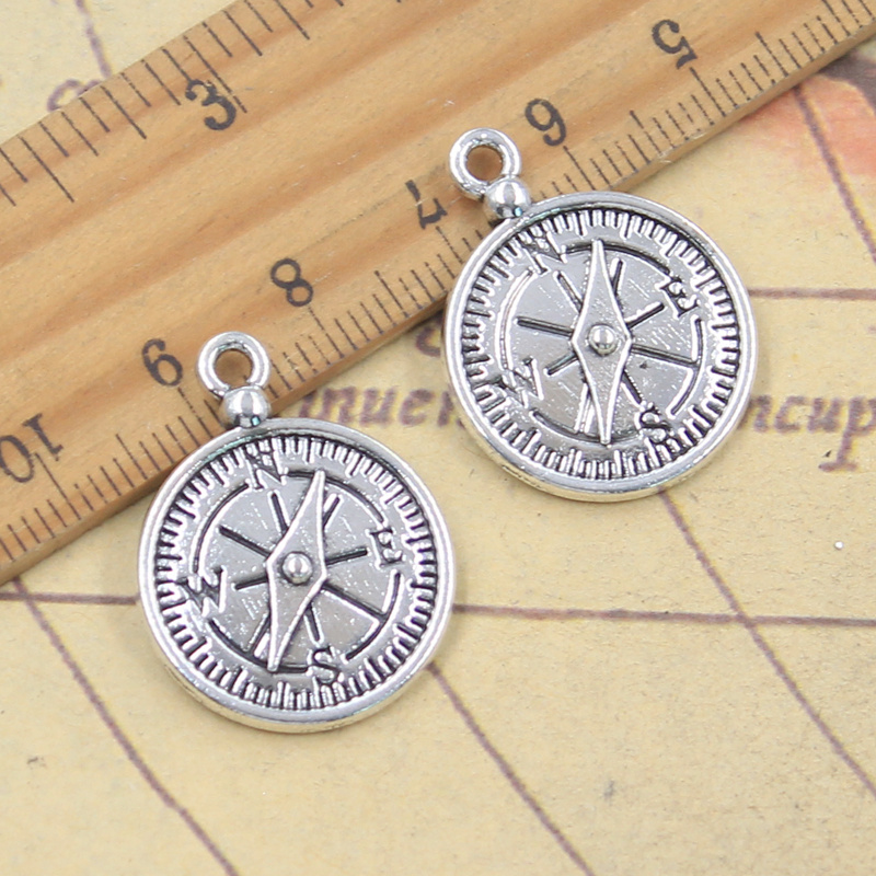 10pcs Charms Compass Guide 27x - огляд і ціна Jewelry Making Guide