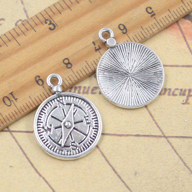 10pcs Charms Compass Guide 27x - огляд і ціна Jewelry Making Guide
