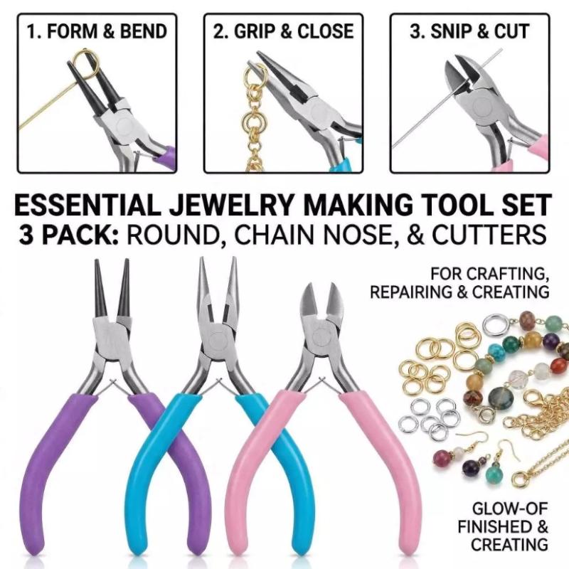 【L】1/3PCS Jewelry Making Plier - огляд і ціна Jewelry Making Needle Nose Pliers