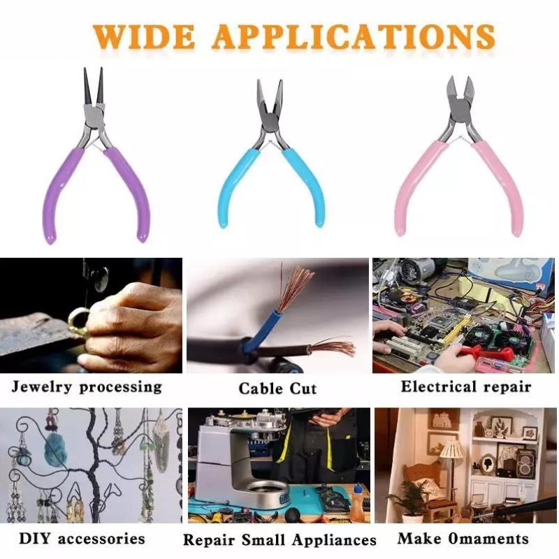 【L】1/3PCS Jewelry Making Plier - огляд і ціна Jewelry Making Needle Nose Pliers