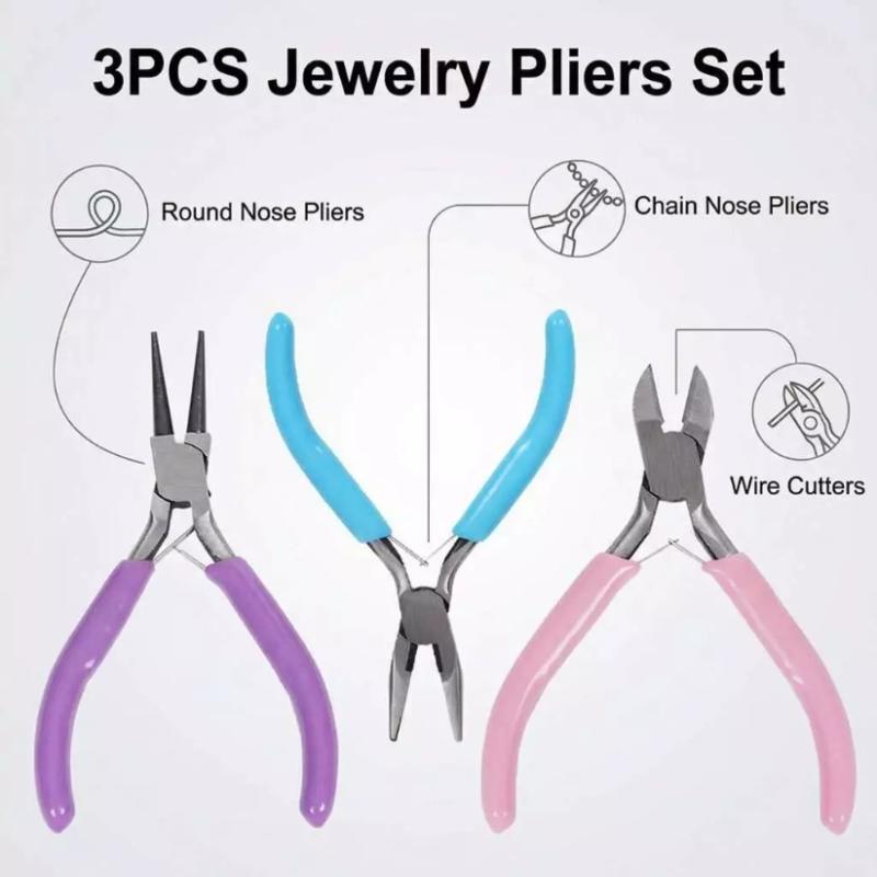 【L】1/3PCS Jewelry Making Plier - огляд і ціна Jewelry Making Needle Nose Pliers