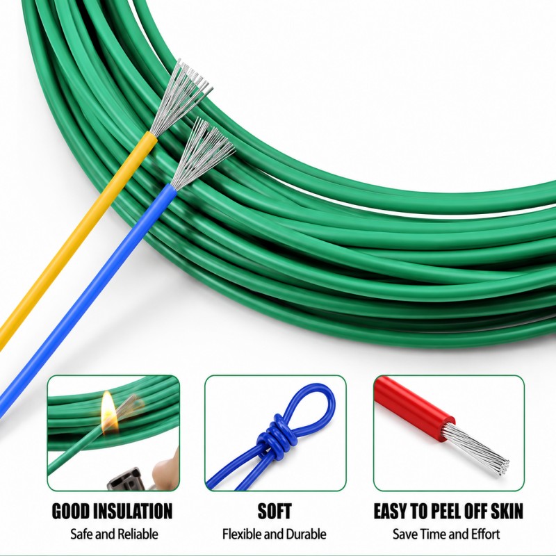 1/5m Multi-Stranded Electric W - огляд і ціна Wire 22 Gauge Copper