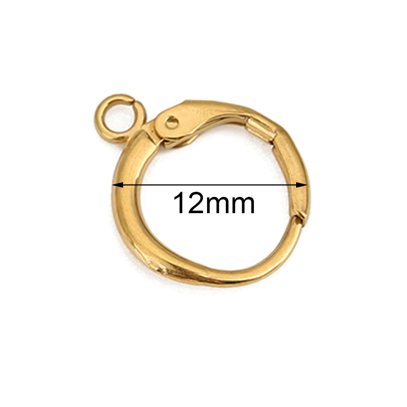 10pcs 12mm Hypoallergenic Earr - огляд і ціна Jewelry Making Earrings