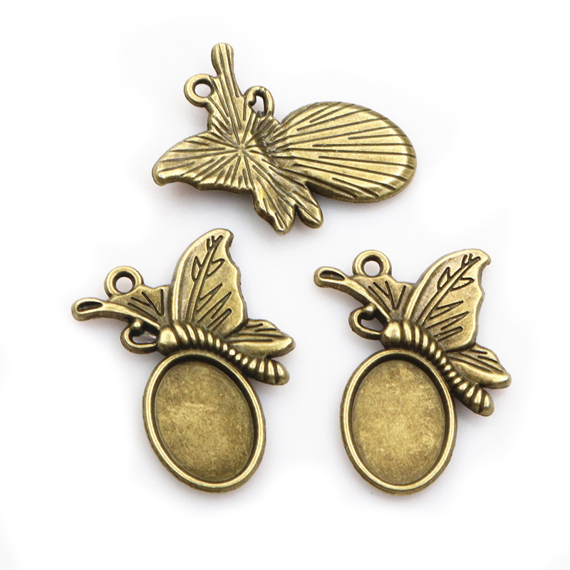 20pcs 10x14mm Inner Size Alloy - огляд і ціна Pendant Blank Bezel