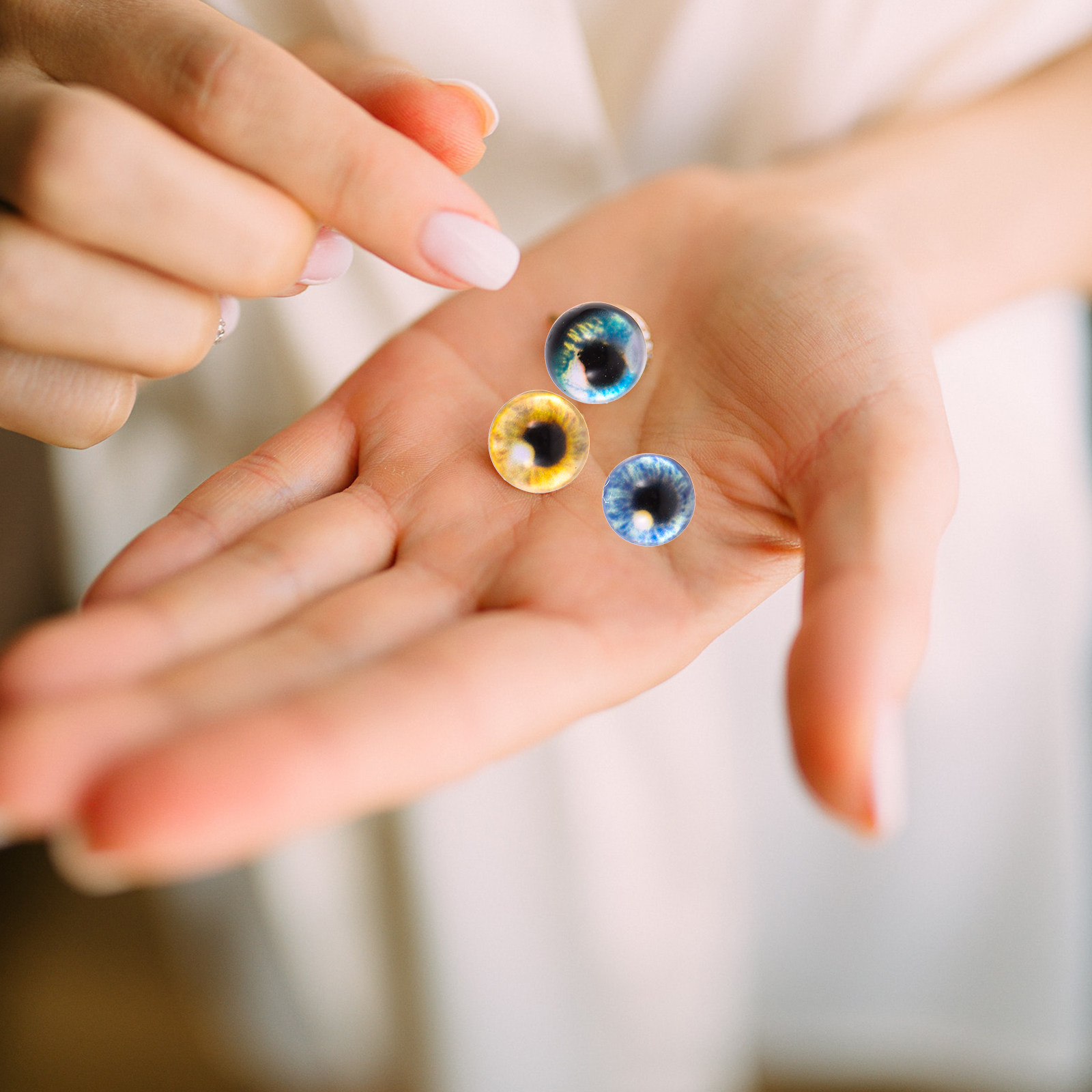 40Pcs Vibrant Lifelike Glass E - огляд і ціна Jewelry Making Classes