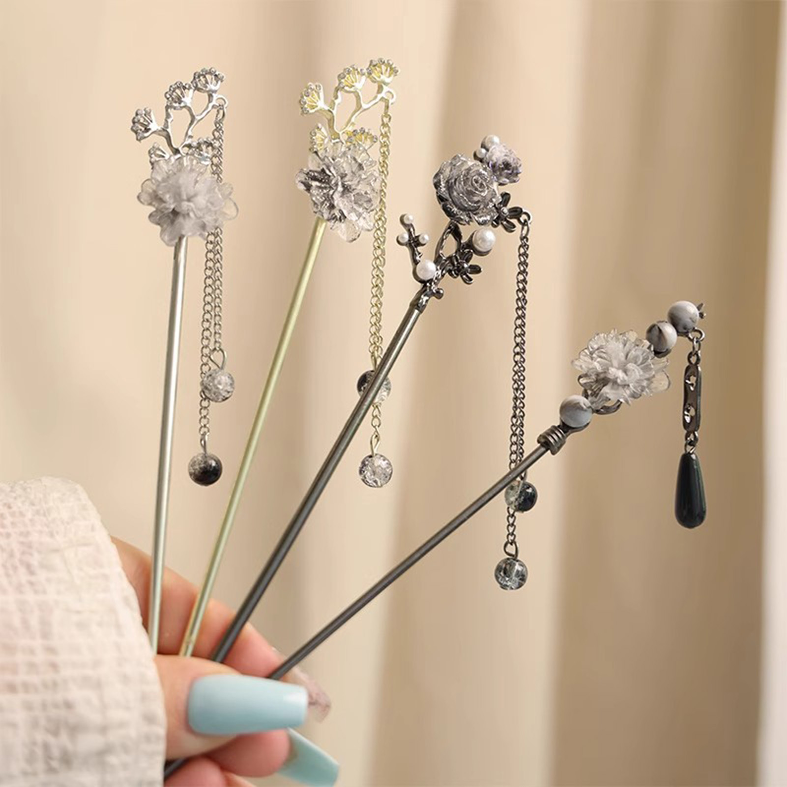 Elegant Flower Hair Sticks For - огляд і ціна Jewelry Making With Beads