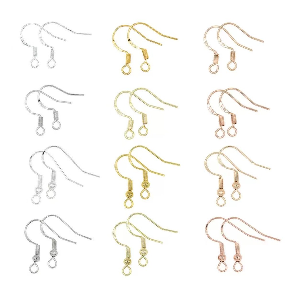 Gold Plated Earring Hooks 100P - огляд і ціна Jewelry Making Earrings