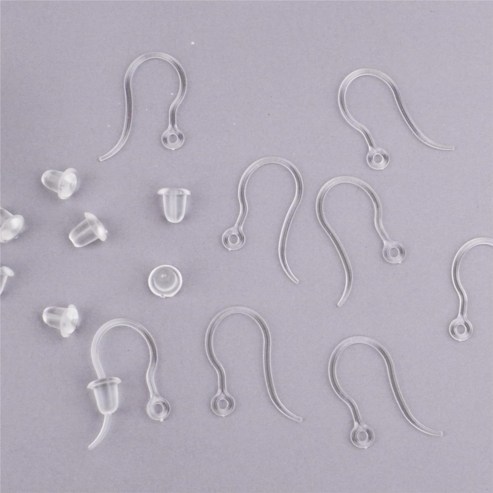 40pcs Clear Plastic Earring Ho - огляд і ціна Jewelry Making Earrings
