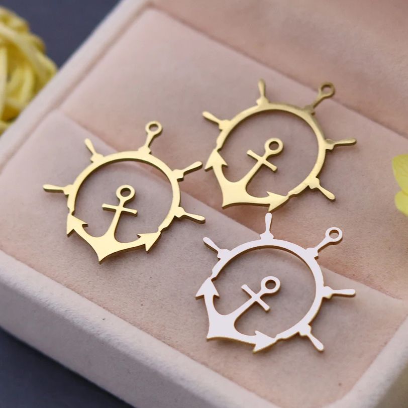 3pcs Compass Anchor Cross Stai - огляд і ціна Jewelry Making Guide