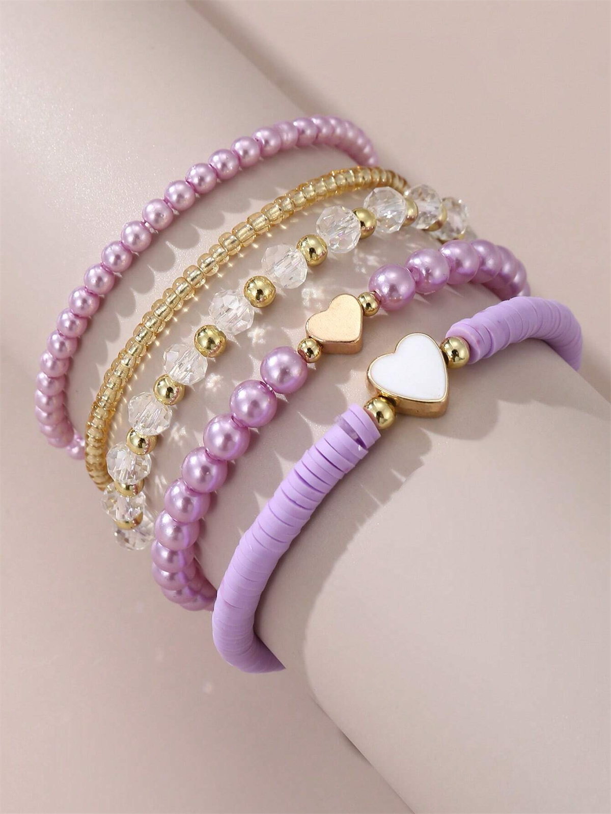 5pcs Pink Heart Kids Bracelets - огляд і ціна Jewelry Making Kits For Girls