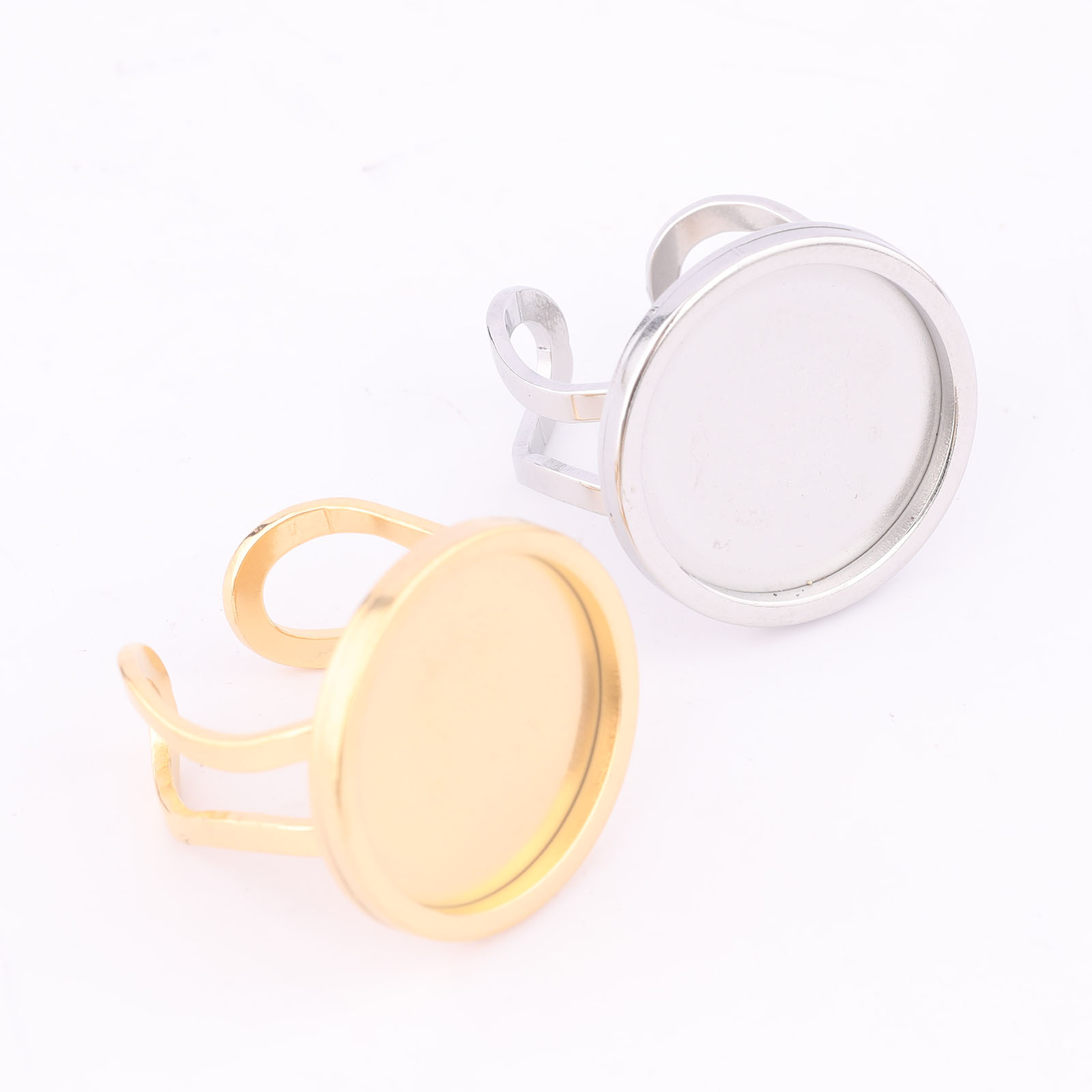 5pcs 18mm Round Cabochon Ring  - огляд і ціна Jewelry Making Ring Tool